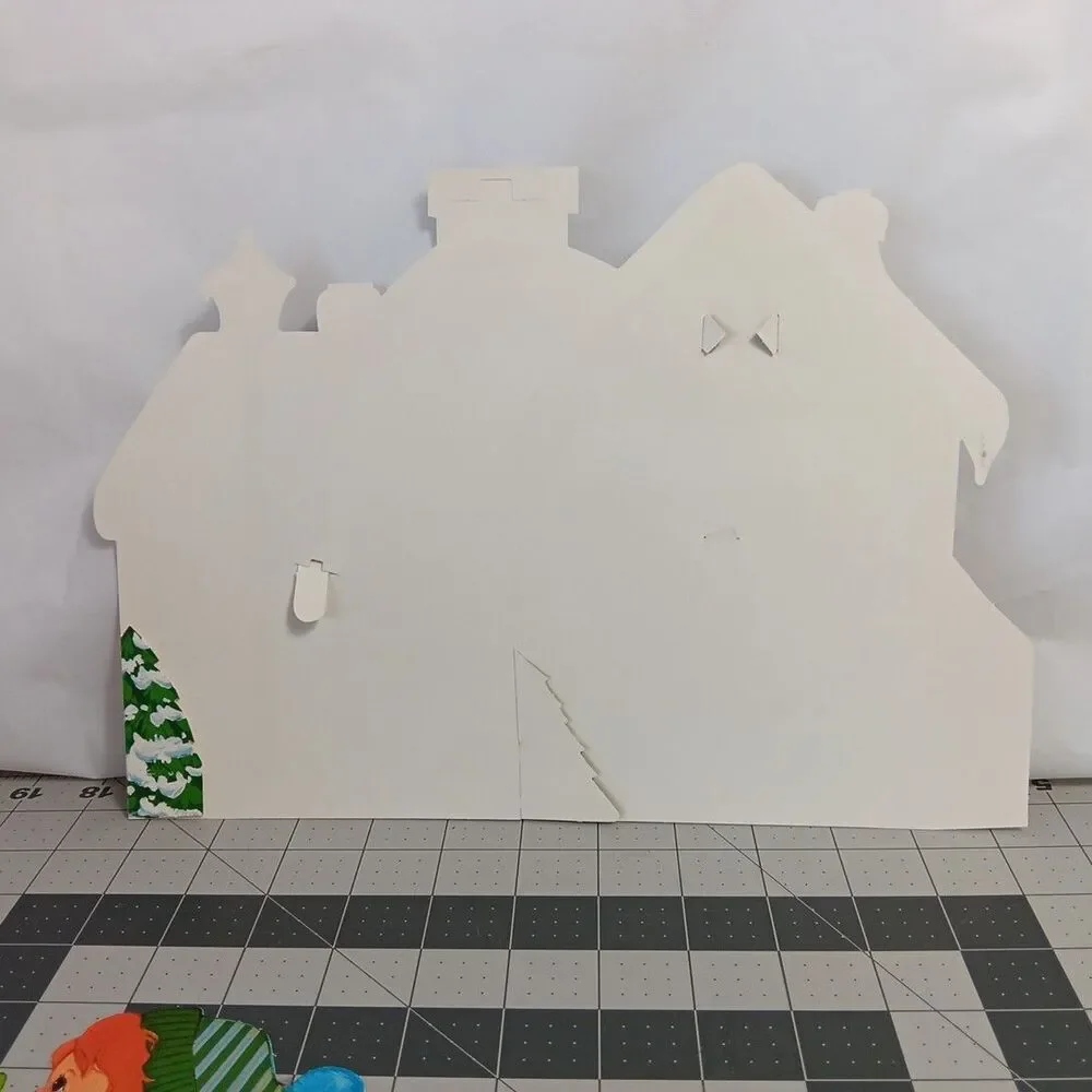 Hallmark Cutouts Christmas Santa Rudolph Reindeer Sleigh Lot Vintage Incomplete